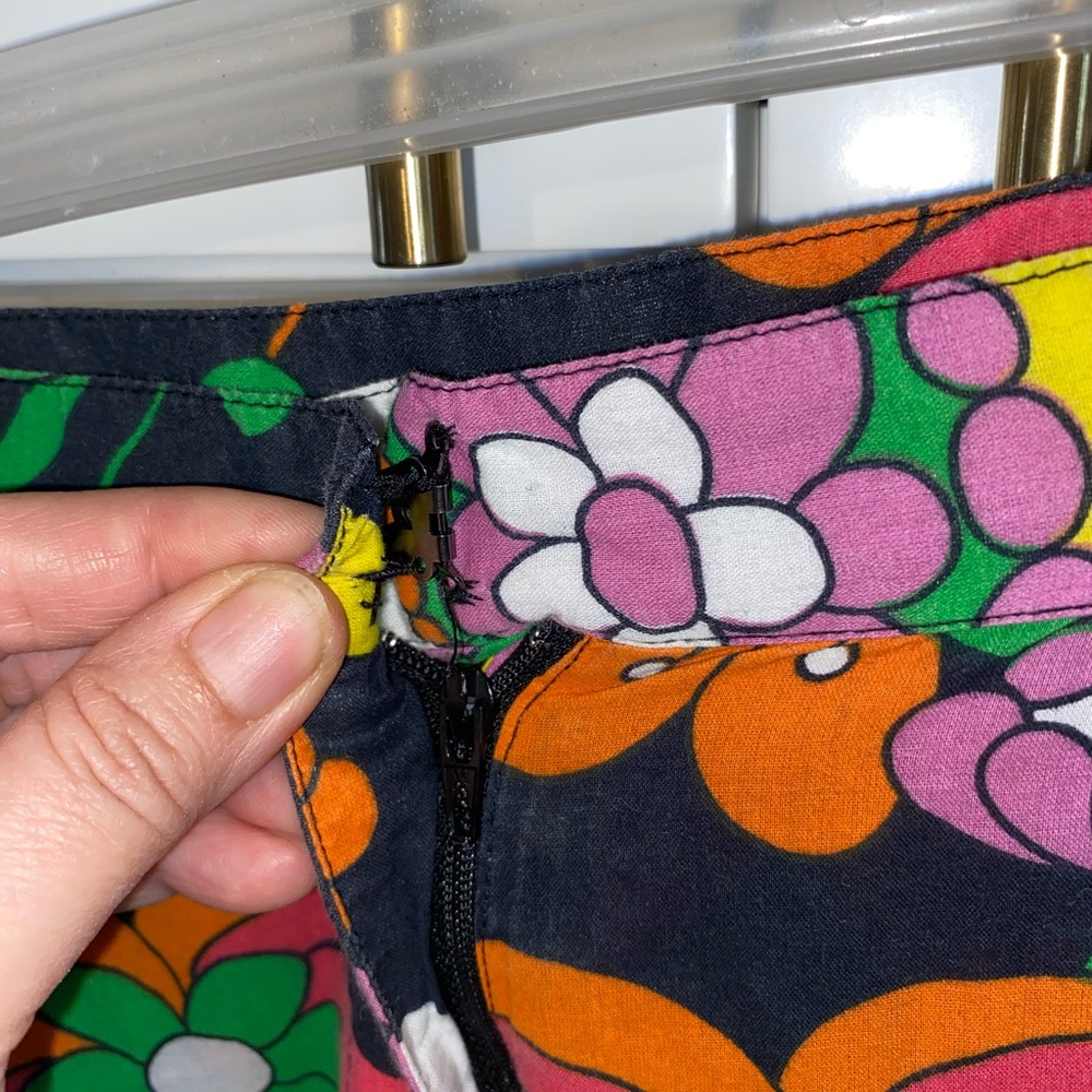 Dodo Bar Or Groovy Colorful Floral Cotton Pants 
Boho Hippie Disco resortwear - Picture 14 of 16